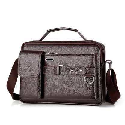 1PC Shoulder Bag, Men's Crossbody Bag, Men's Business Shoulder Bag, Crossbody Bag, Hand-Held Men's Shoulder Bag, Men's Backpack, Briefcase Man Bag Students Winter Purse Holiday Storage Bag Tote Bag Messenger Bag Retro Business Premium Leather Briefcase Le