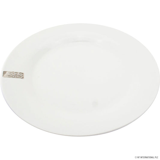 AVANTE PLAIN WHITE DINNER PLATE 23CM