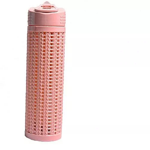 Pink Solid Net Design Water Bottle - Adult & Children