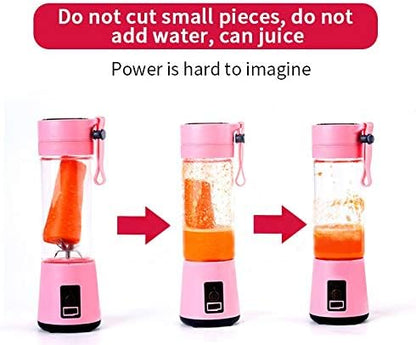 Portable Blender, Personal Mixer Fruit Rechargeable with USB, Mini Blender for Smoothie, Fruit Juice, Milk Shakes