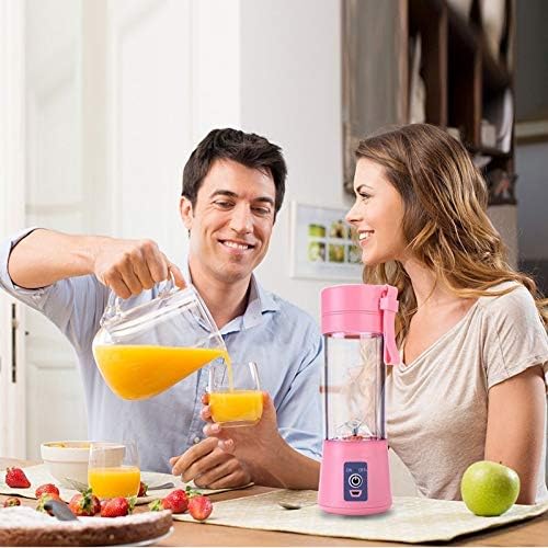 Portable Blender, Personal Mixer Fruit Rechargeable with USB, Mini Blender for Smoothie, Fruit Juice, Milk Shakes