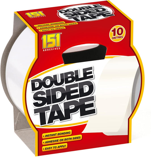 Pack of 12 151 DOUBLE-SIDED FOAM TAPE 18MM X 2.6M 3 PACK