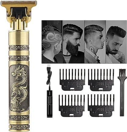 mens clipper cordless Hair Clippers, Razor Electric Professional Beard Trimmer Grooming Shaving Machine Self Hair Cutting Haircut Trimmers Cutter，Dragon and Phoenix