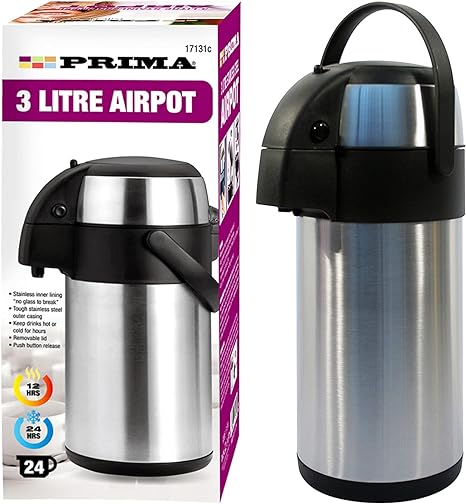 PRIMA 3 LITRE STAINLESS STEEL AIRPOT