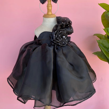 Princess Dress for Baby Girls Floral Beaded Chiffon Dress with Competitive Price Made in Vietnam OEM ODM for Children