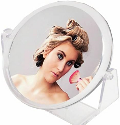 24 Pcs Double Sided Mirror, Small Vanity Rotation, Toothbrush, Makeup and more Mirror