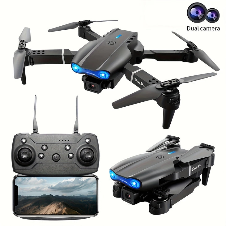 Drone with Dual Camera Foldable Rc Remote Control E99 Drone