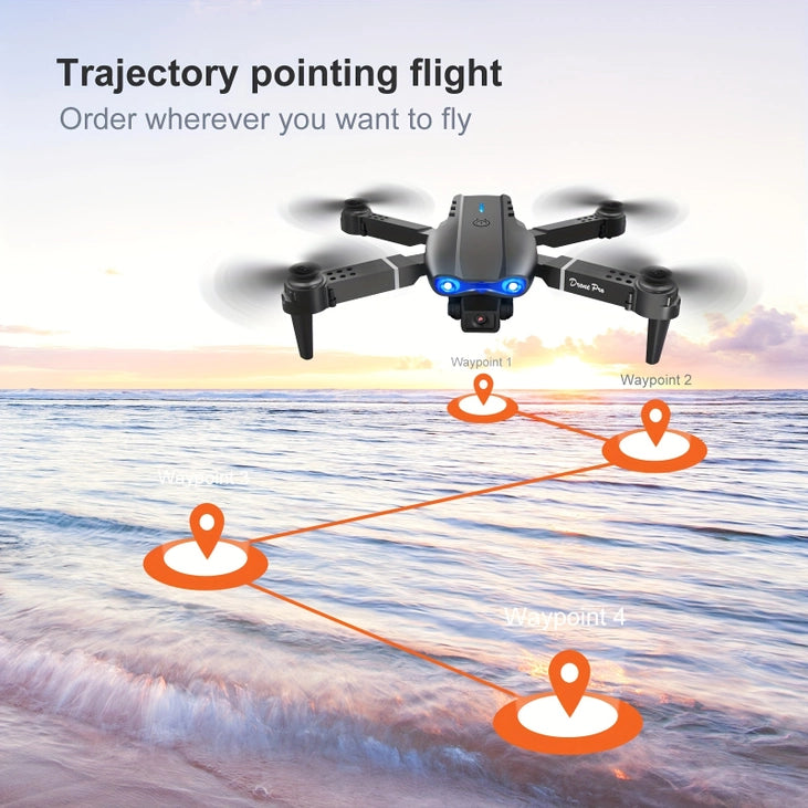 Drone with Dual Camera Foldable Rc Remote Control E99 Drone