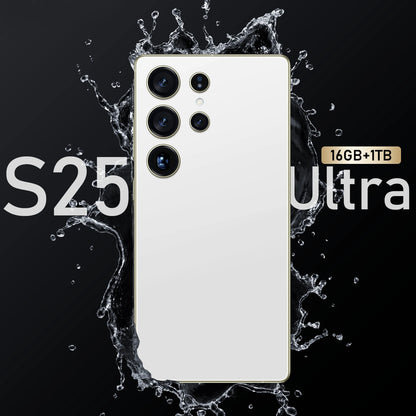 Unlocked 7.3-Inch S25 Ultra 16GB+1TB Android 14 Smartphone Original 5G Cellphone with Quad Core CPU and HD Screen Resolution