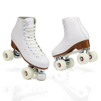 2024 Factory Wholesale Adult Roller Skating Shoes Four Wheel Flash Ice Skates Adjustable Inline for Outdoor Use