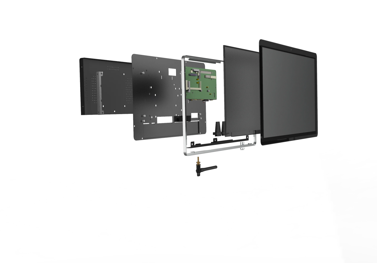 OEM Touchscreen Monitor 13.3 14 15.6 17.3 18.5 Inch Industrial Panel PC N5095 Wall Mount AIO PC