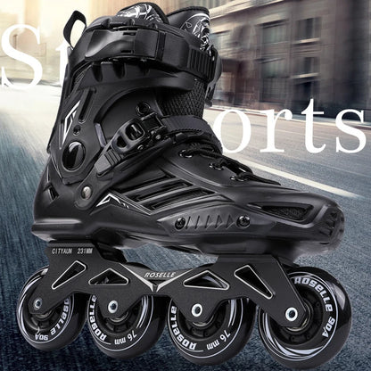 EACH New Models Wholesale Slalom Inline Roller Skates Shoes Professional Freestyle Skating Shoes with 4 Wheels for Adults