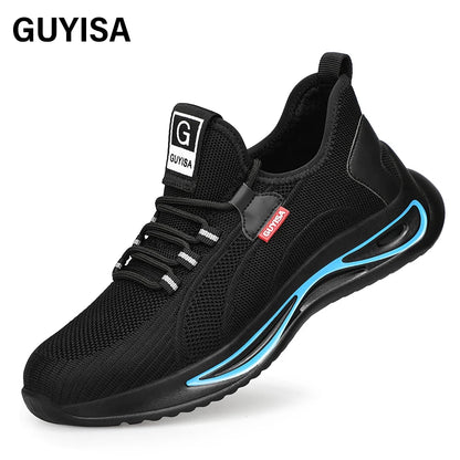 GUYISA Brand 2026 New CE Steel Toe Breathable Safety Shoes Men's Steel Toe Work Shoes for Men