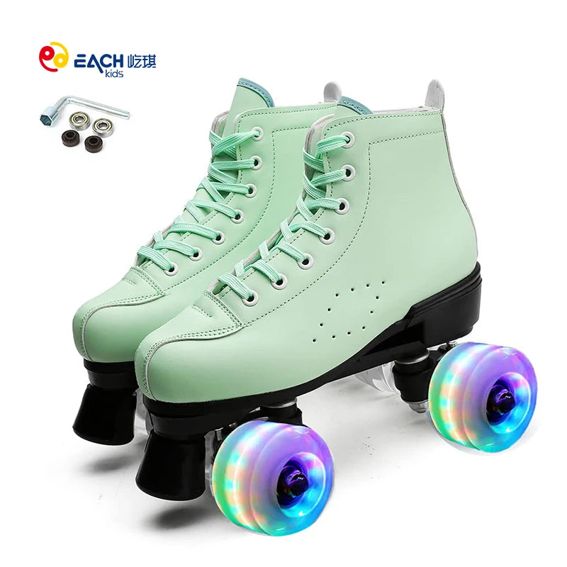 EACH New Arrival Custom Skate Shoes Quad Unisex Rental Roller Skates 4 Wheel Skating Shoes for Men Women Adults
