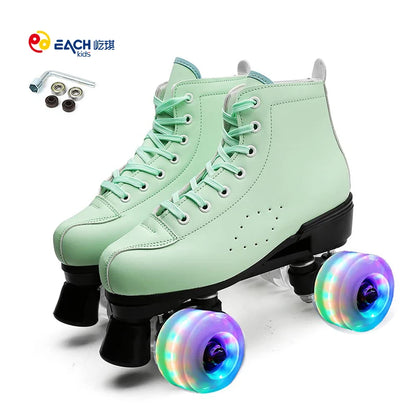 EACH New Arrival Custom Skate Shoes Quad Unisex Rental Roller Skates 4 Wheel Skating Shoes for Men Women Adults