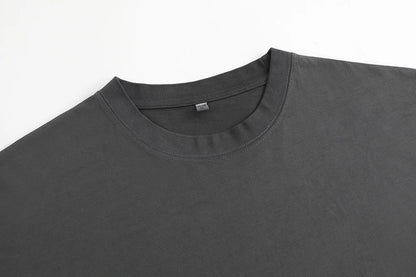 Custom Men's Hot Sell Summer 100% Cotton 230gsm Vintage T Shirt High Weight Street Style Short Sleeves for Men