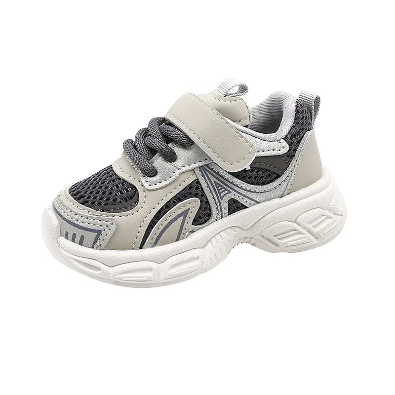 Autumn Spring Boys Breathable Running Sneakers 1-3 Years Old Soft Soled Mesh Basketball Style Shoes for Children for 5 Year Old