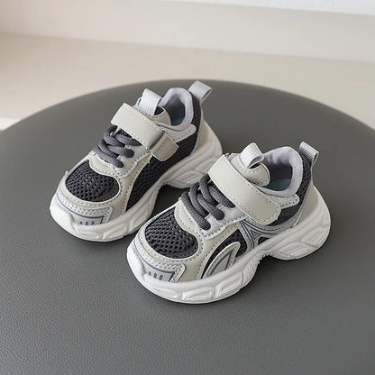 Autumn Spring Boys Breathable Running Sneakers 1-3 Years Old Soft Soled Mesh Basketball Style Shoes for Children for 5 Year Old