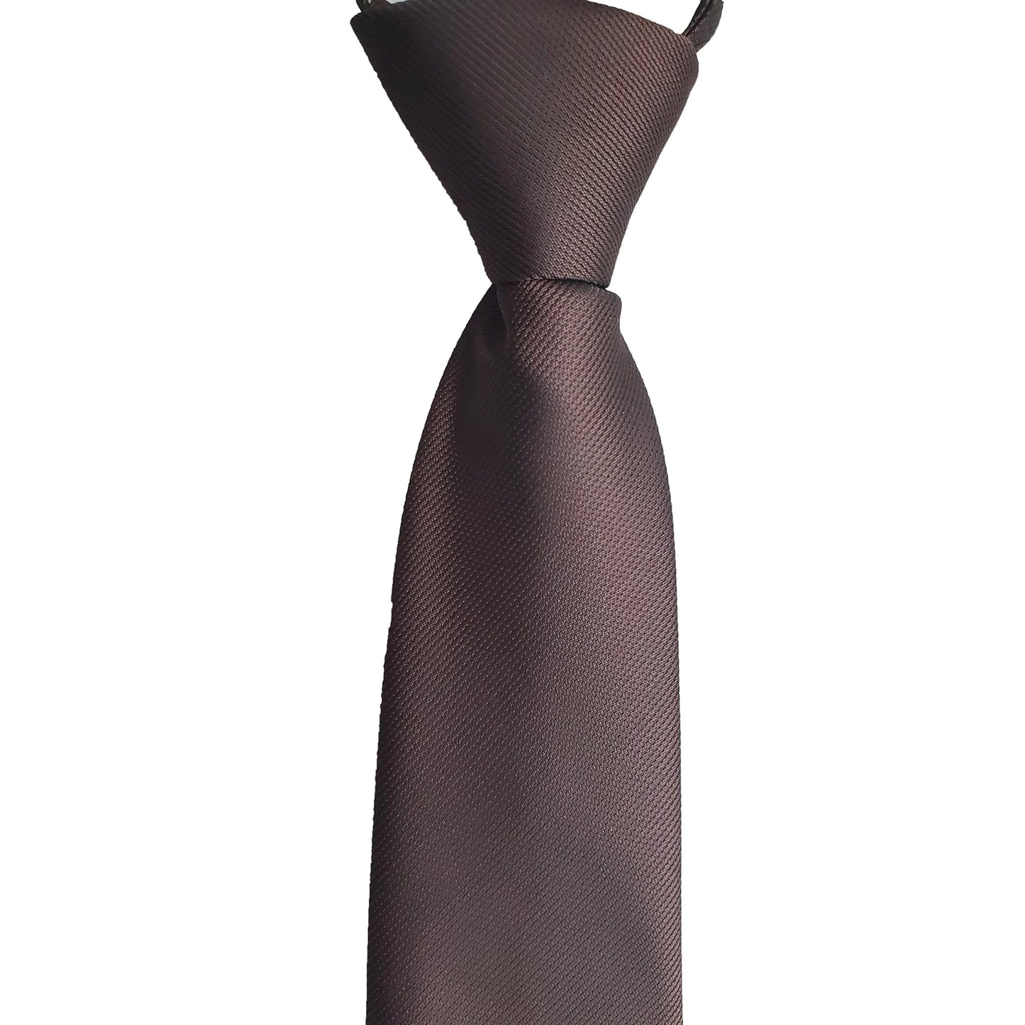 TD Solid Color Zipper Tie Elegant Accessories for Men