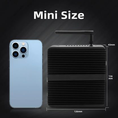 Hystou OEM Industrial Mini PC Fanless VGA HD Dual 2 LAN Ce-Celeron J4125 J6412 8G DDR4 RAM 128G SSD Used