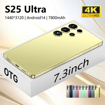 Free Shipping Hot Selling Global S25 Ultra Phone Global Version Mobile Phone Cheap 16+1tb Android Unlocked Smartphone S25 Ultra