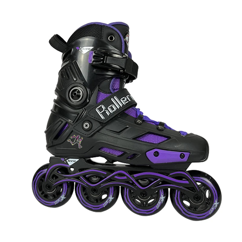 OEM ODM Inline Skating Shoes 4 Wheels Professional High Speed Roller Skate Shoes