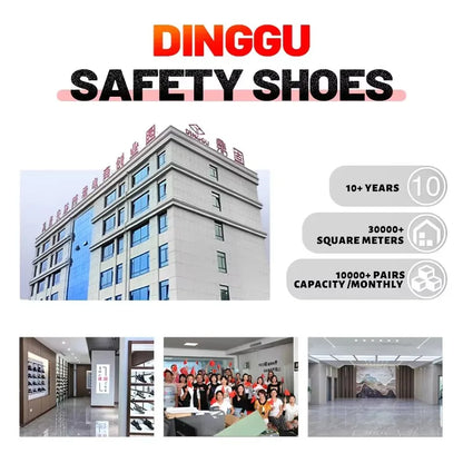 Men's Steel Toe Protective Boots, Microfiber Upper PU Sole, Breathable Wear-resistant Safety Work Boots for Men