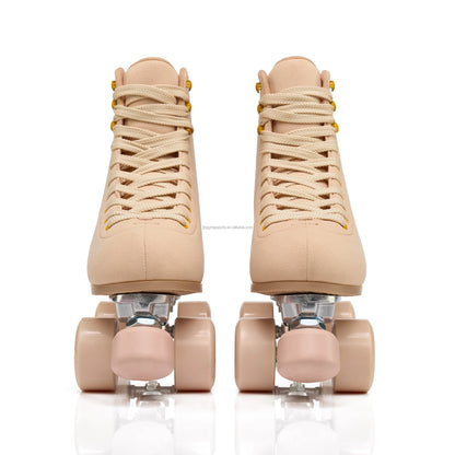 2025 Hotsale Two-Row Glitter Flashing Roller Quad Skates Unisex Wheel Skating Shoes for Woman and Man