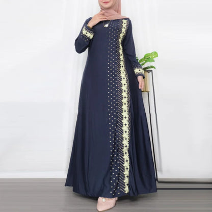 ZANZEA Muslim Fashion Dresses Abaya Women Elegant Long Sleeve Floral Printed Maxi Sundress Vestidos Kaftan IsIamic Robe Ramadan