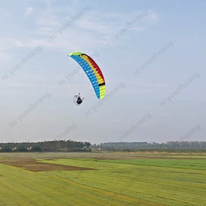 1Set 2.4M Wingspan Paragliding Canopy+2216 1400KV Brushless Motor+40A ESC+9inch Paddle+55g Metal Servo RC Powered Paraglider Kit