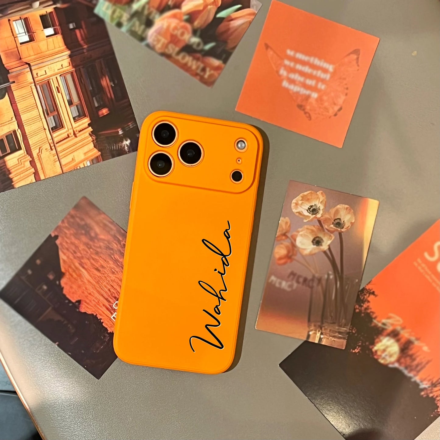 Personalized Custom Letters Name Colorful Soft Liquid Silica Gel Phone Case For iPhone 11 12 13 14 15 16 17 Pro Max 17Air Plus