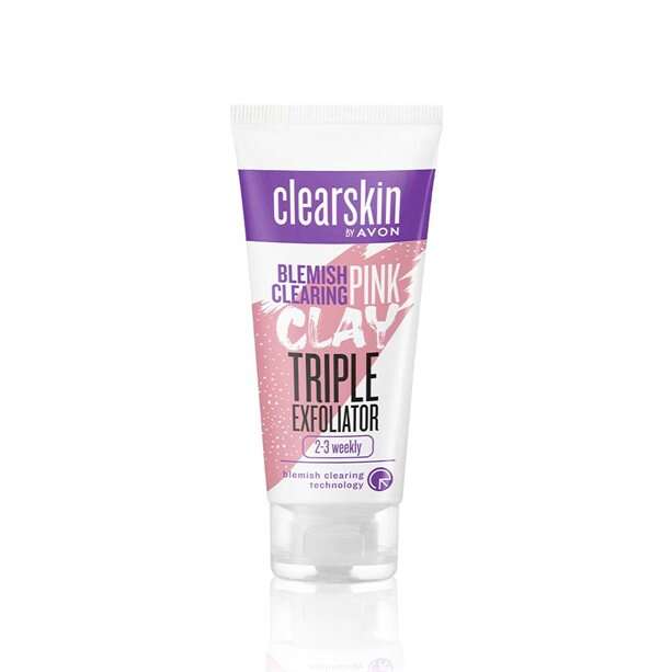 Clearskin Blemish Clearing Pink Clay Triple Exfoliator -75ml