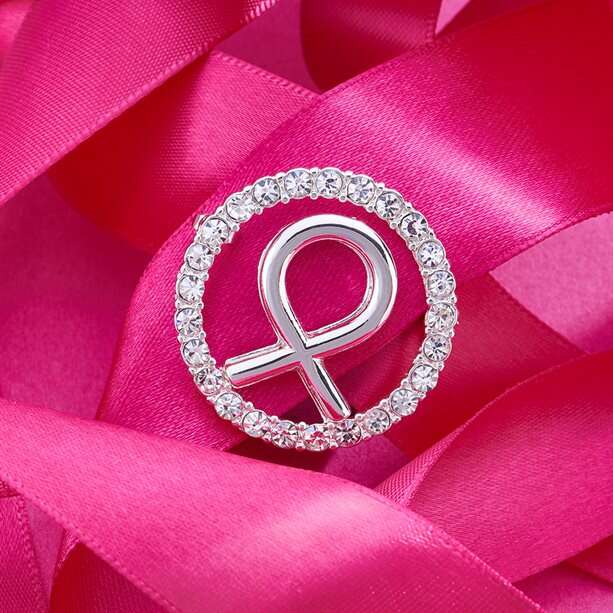 Breast Cancer Crystal Pin