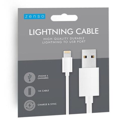 24 IPHONE WHITE LIGHTING CABLE 1M