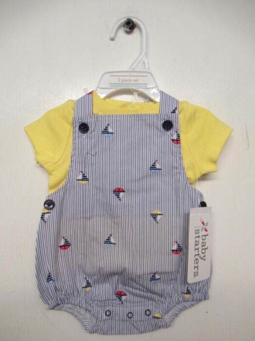 Pack of 30 BABYS T-SHIRT PINAFORE SET