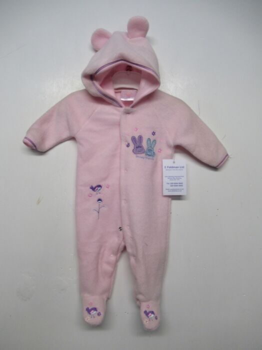 Pack of 30 BABY FLEECE HOODED ROMPER