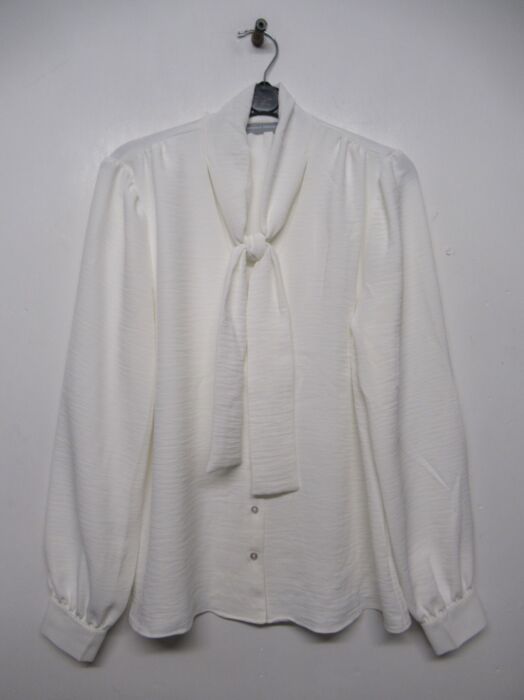 LADIES EXCHAINSTORE BRANDED TIE NECK BLOUSE PL19472