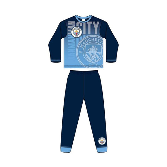 PACK OF 9 BOYS OLDER MANCHESTER CITY FC SUBLIMATION PYJAMAS