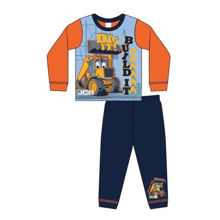 Pack of 18 BOYS TODDLER JCB PYJAMAS